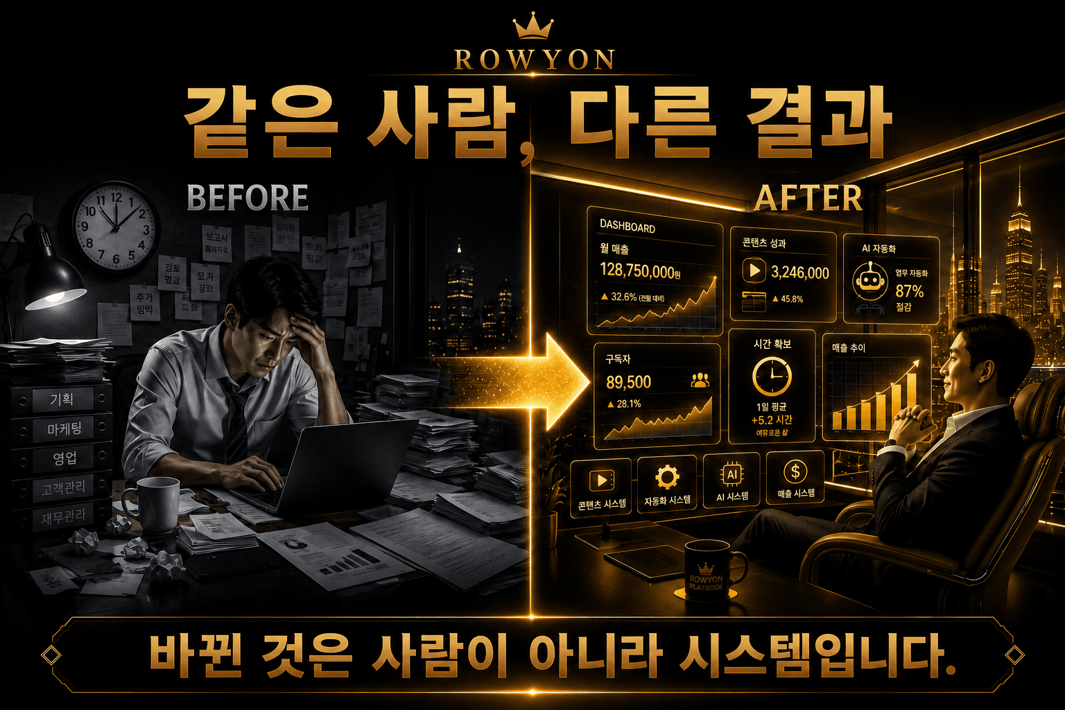 시스템 적용 전후